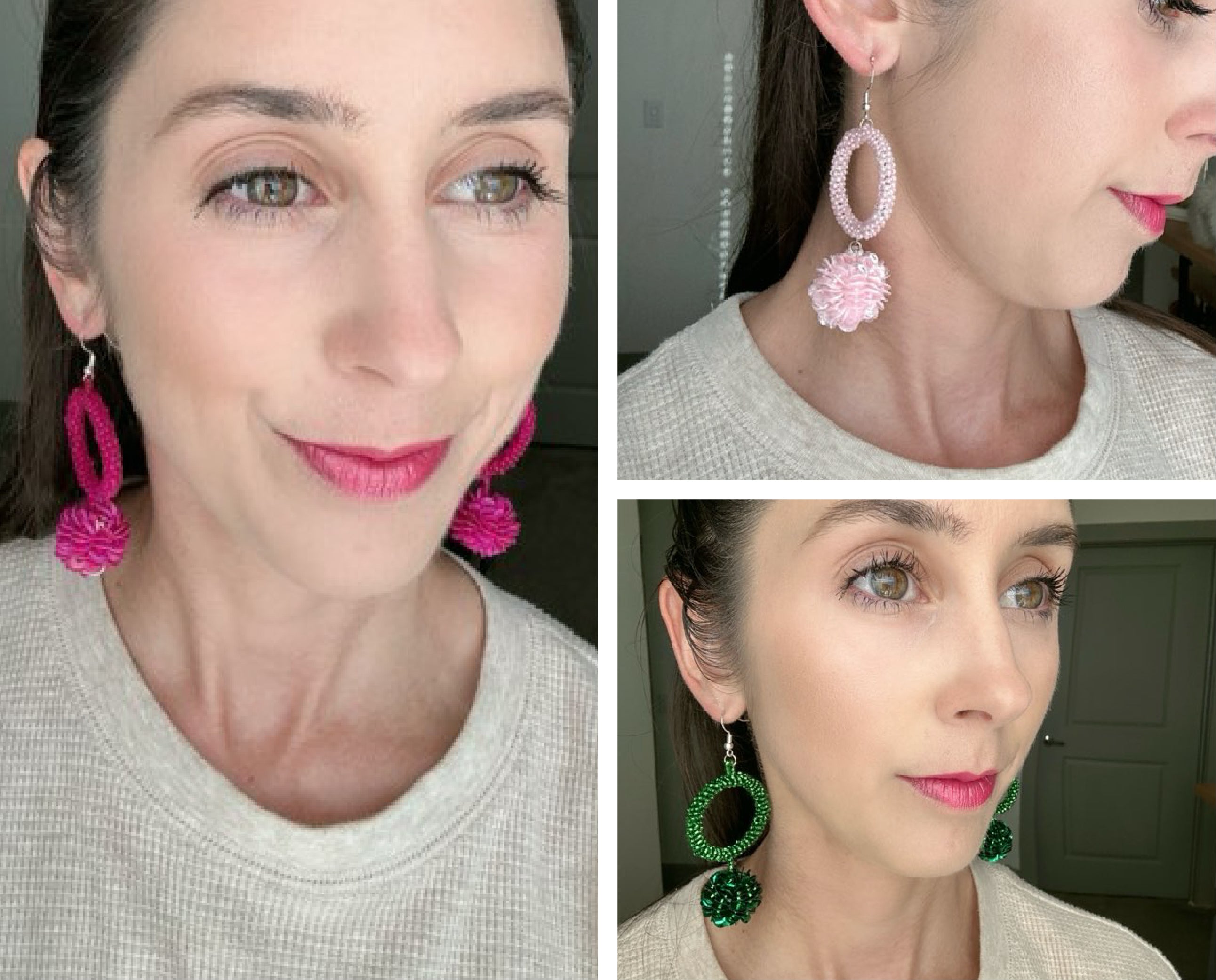 powder-puff-earrings